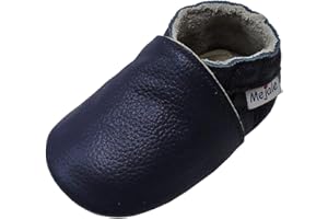 Mejale Chaussure Bébé Cuir Souple Mocassin Rampant Garçon Fille Pantoufles Première étape Chaussure de Marche