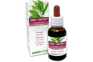 Sweet chestnut eller Äkta kastanj (Castanea sativa) Naturalma Emotionella blommor eller Bachblommor - 30 ml Flytande alkoholfritt extrakt i droppform - Blommessenser - Vegansk