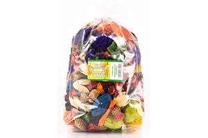 LABORATORIA ZAPACHU Potpourri Lemongrass & Bergamot Scented Dried Flowers | Large Package 1100ml ≈ 150-190g | Floral Home Decoration | Dry Flowers for Vase, Living Room, Bathroom | Subtle Fragrance