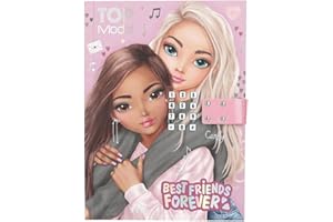 Depesche 13723 TOPModel My BFF - Tagebuch mit Zahlen-Code und Sound, Buch mit 80 linierten und bunt illustrierten Seiten
