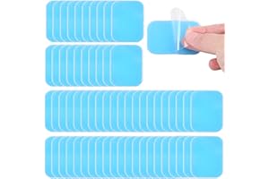 HOAAIGO EMS Gel Pads Patch, Patch Gel Electrostimulation, Coussinets de Gel pour Abdominaux, Abdominal Trainer Remplacement Gel Pad, Tampons Stimulateurs Electriques ABS Fitness (2 pcs/Paquet, 30 Paquets)