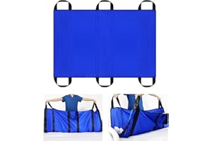 [LOSCHEN] Supporto per il trasferimento del paziente, con manici, adatto per persone in sovrappeso, anziani e pazienti (blu 100 x 147 cm)