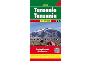FREYTAG-BERNDT UND ARTARIA Tanzania 1:1.300.000: Wegenkaart 1:1 300 000: 2102