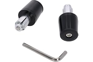 UK-MOTORS Motorrad Lenkerenden/Lenkergewichte schwarz 160g für Lenker ab 18 mm Durchmesser