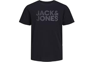JACK & JONES Herren Jjecorp Logo Tee Ss Crew Neck Noos Jr T-Shirt