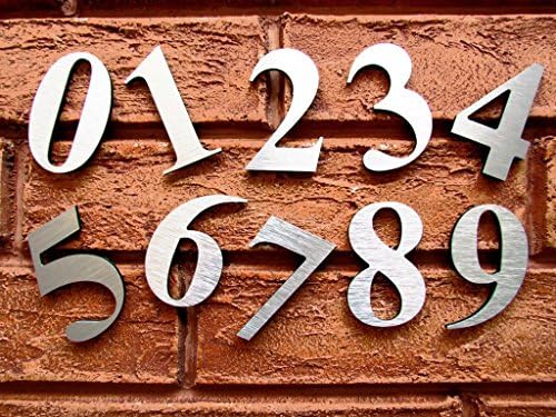 GOLDeal ALUMINIUM HOUSE DOOR NUMBER 0-9 A-D DIGITS NUMERAL PLATE PLAQUE SIGN FOR HOME - TOP QUALITY (7)
