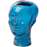 AMP3 Luxury Glass Head – Support Casque Élégant En Verre Recyclé, Design Tête Humaine