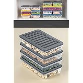 Orret Home 4 Adet Buzdolabı Organizeri, Buzdolabı İ&ccedil;in &Ccedil;ok Ama&ccedil;lı Saklama Kabı, Fresh Box, Şeffaf ve Ayarlanabilir, Gıdaları 