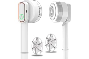 GBARAN Fusselrasierer,Fusselentferner Stoffrasierer, Elektrischer Wackelentferner für Kleidung, USB-Aufladung, Flusenentferner, Pullover-Rasierer mit 2 Ersatzköpfen für Kleidungsstoffe