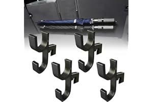 WujialingMM 4pcs Car Umbrella Hook,2025 New Universal Car Trunk Umbrella Hooks,Cars Umbrella Holder Clip Hook,Auto Trunk Umbrella Hook,No Drilling,Stable Installation,Suitable for Any Cars