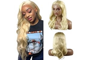 AiPliantfis Peluca con malla frontal para mujer 4x4 Lace Front Wig Human Hair Wig Blonde Glueless Wig long Wig Pelucas Cabello Soft Hair Top Swiss Lace Pre Plucked with Baby Hair 26 inch