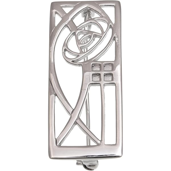 Charles Rennie Mackintosh Glasgow Rose Pewter Brooch : Amazon.co