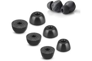 XIXKOLYU 3 pary nakładek na uszy z pianki memory, kompatybilne z Samsung Galaxy Buds 2 Pro, silikonowe zatyczki do uszu, izolacja akustyczna, antypoślizgowe, rozmiary S/M/L, czarne