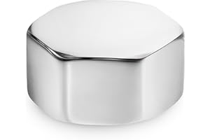 KEBONDS Copertura tubo raccordi spina cromo tappo fermata finale femminile 1/2 "