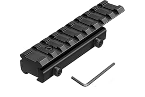 Paike Queue d'aronde vers Adaptateur de Rail Picatinny Adaptateur de Rail de 11 mm à 20 mm Rail de Montage à Profil Bas Adaptateur de Montage de Base 3/8" à 7/8" Adaptateur de convertisseur