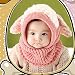 Malloom® 1PC Winter Baby Kids Girls Boys Warm Woolen Coif Hood Scarf Caps Hats (Pink)