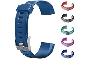 CXINLky Ersatzbänder, Uhrenarmbänder aus Silikon für ID115Plus HR Smart Watch, Verstellbare Riemen, Buntes Uhrenarmband Zubehör für ID115Plus HR Smartwatch