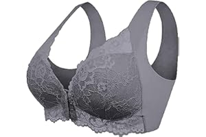 CARGIS Front Closure Beauty Back Comfy Bra,5D Shaping Push Up Seamless No Trace Beauty Back Sports Comfy Bra,Womens Casual Comfort Lace bra