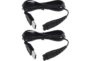 YINETTECH Zamiennik kabla ładowarki do maszynki do golenia, kompatybilny z Hatteker RFC-588 RFC-598 RFC-690 RFC-692 RFC-696 RSCX-9598 RSCX-7568 przewód ładowarki do golarki 5 W 5 V 1,2 m