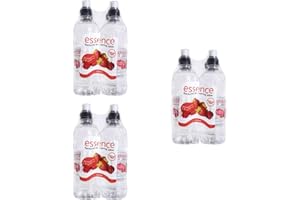 BARGAINSMANIA Esence Strawberry & Raspberry Water - Pack of 3 x (4 x 500ml)
