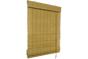 Victoria M. Tenda a Pacchetto in Bambù per Interni, Cortina di Bambù Opaca per Porte e Finestre, 80 x 160 cm, Marrone