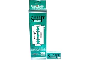 RAZOR BLADES CLUB 100 cuchillas de afeitar Sharp Hi Chromium