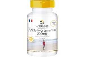 Acide Hyaluronique 200mg - 60 gélules - Dosage élevé | Warnke Vitalstoffe