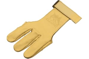 ‎ELTORO elTORO Traditioneller Schießhandschuh Tradition (Gelb) Bogenschießen (L)