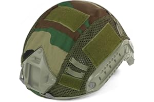 GYDEHUTJ DECHO-C Casque Tactique Rapide de Combat Militaire de Camouflage de Couverture pour Le Type MH/PJ Casque Rapide Airsoft Paintball Chasse équipement de tir