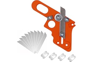 Yuentoen Furnierkantenschneider,Kantenschneider für Umleimer,Edge Banding Trimmer mit 10 Ersatzklingen,Einhandhobel,Kantenhobel, Fasenhobel,Handschneidewerkzeug für Holzkantenbänder