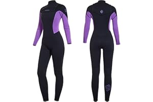 Owntop kombinezon kobiety mężczyźni 3mm kombinezon do nurkowania - zamek błyskawiczny mokry garnitur utrzymywać ciepło w zimnej wodzie, Strój kąpielowy z neoprenu rozszerzalny do nurkowania surfing nurkowanie z rurką