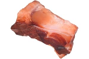 ‎ERLIWAY Karneol-Rohkristalle, große 3,2–5,1 cm große Heilkristalle, natürliche Rohsteine, Kristall zum Taumeln, Cabbing, Brunnensteine, Dekoration, Polieren, Drahtwickeln, Wicca und Reiki