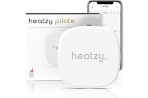 HEATZY - Objet Connecté - Programmateur/Thermostat Connecté et Intelligent Filaire - Pour choisir à distance le mode de chauffe de vos radiateurs