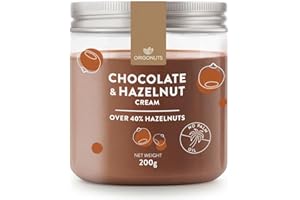 ORIGONUTS PATISSERIE & CHOCOLATERIE ORIGONUTS - Krem Czekoladowy - Pasta Czekoladowa - z Kremem Orzechowym Zawierającym 41,9% Orzechów Laskowych - bez oleju palmowego i barwników - do ciast, ciasteczek, tortów, deserów - 200g