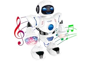 YATOSEEN Juguete de Robot de Baile Eléctrico para Niño, con Luces de Colores Musicales y de Discoteca, Robot para Caminar, Bailar, Cantar, Regalos de Cumpleaños para Niños y Niñas de 4 a 12 Años