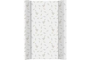 BABY COMFORT Soft Base Newborn Baby Changing Unit Mat with Raised Edges 50x70 cm (Goose)