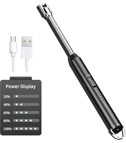 Accendino Elettrico USB Ricaricabile - Arcoplasma Per Cucina, Candele, Barbecue - Collo Lungo Girevole 360° - Foto 4