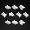 Electronic Spices Pack of 10 CH3 Quick Cable Clamp Terminal Block Connector Spring Wire Connector for LED Light bar Connection Spring Cable clamp