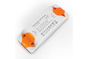 REYLAX Transformateur LED 24V Dimmable TRIAC, 24W 1A Alimentation de Tension Constante, Transformateur 220V 24V Basse Tension AC à DC, Transfo Led Convertisseur pour LED Bande Lumineuse