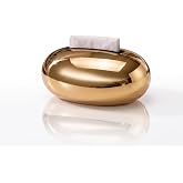 ARVALE Parlak Gold Oval Pe&ccedil;etelik &ndash; L&uuml;ks Dekoratif Sofra &amp; Masa &Uuml;st&uuml; Pe&ccedil;ete Tutucu Aksesuar