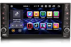 ERISIN [4G+64G] 8-Core Android 13 Radio estéreo para Toyota Hilux RAV4 Corolla Vios Autoradio GPS Navi Carplay Android Auto DSP Bluetooth 5.0 A2DP DVB-T2 WiFi Dab+IPS