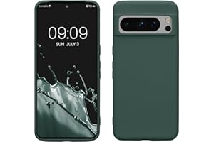 kwmobile Funda para Google Pixel 8 Pro Carcasa - Ultrafina de TPU y Silicona con Bordes elevados anticaídas - Azul Verdoso