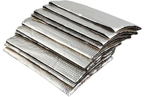 Zilimontt 10 Stück Auto Schalldämpfungsmatte, 250 mm x 180 mm Schalldämpfungsmatte, Alubutyl Automobil-Schalldämpfer, für Kofferraum, Tür, Boden und Decke