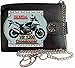 Produktbild HONDA Vfr 1200x Crosstour grau Klassek Herren Geldbörse Geldbeutel Portemonnaie mit Kette Motorrad Zubehör Bike