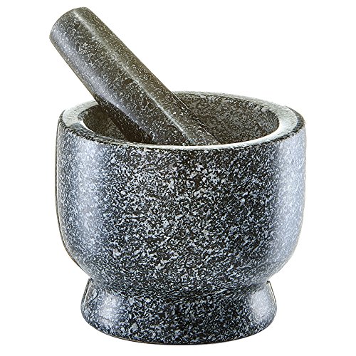 Zeller 24500 Mörser und Stößel Set, Granit, anthrazit
