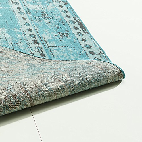 Design Teppich Vintage Used Antik türkis 120 x 170 cm - 5