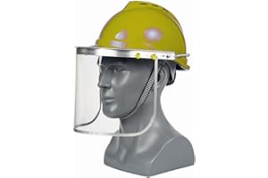 Gmjay Elmetto di Sicurezza con Visiera Integrale Elmetto Protettivo da Lavoro Saldatura Anti-Schizzi Protezione Contro Gli Urti Caschi Visiera,