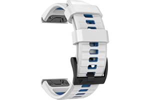 MYSNBKN 22mm Correa de ajuste rápido para Garmin Fenix 7 Pro/Fenix 7/Fenix 6/Fenix 5/EPIX 2, Correa de repuesto de silicona suave para Garmin Forerunner 935/945/955/754/Approach S60/S62