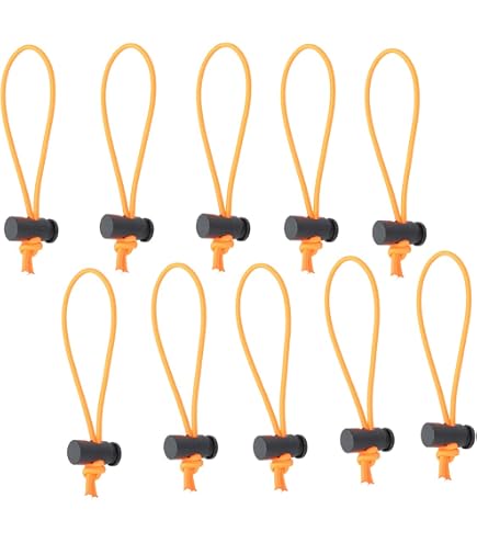 HARFINGTON Elastische Kabelbinder – 15 & 25 Cm, Wiederverwendbar, Verstellbar, Für Kabel-Organisation