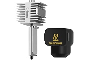 UNITAK3D Upgrade A1/A1 Mini Quick-Swap Hotend 0.4mm Buse en Acier Trempé Structure Intégrée Fast Speed&High Temp avec Couvercle en Silicone Compatible with Bambu Lab A1/A1 Mini Imprimantes 3D